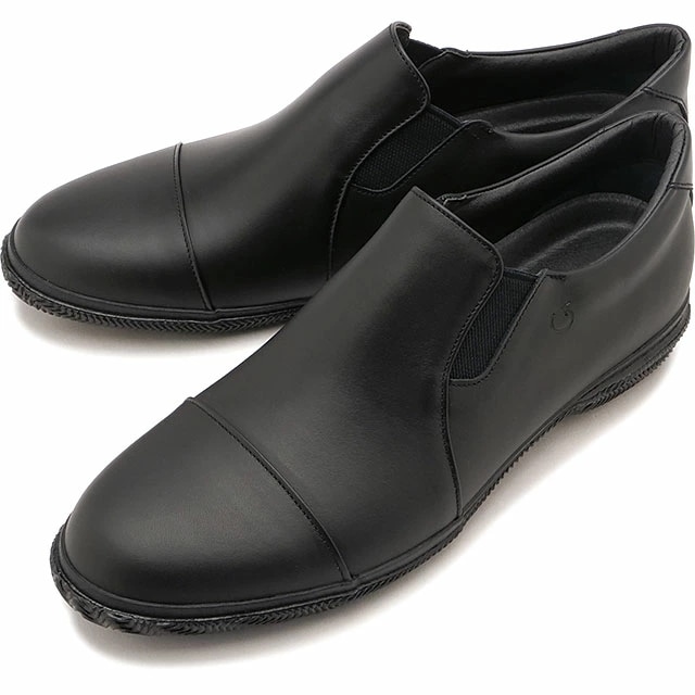 スリッポン SP-6158 メンズ 靴 日本製 カウレザー 撥水 Black 正規取扱店