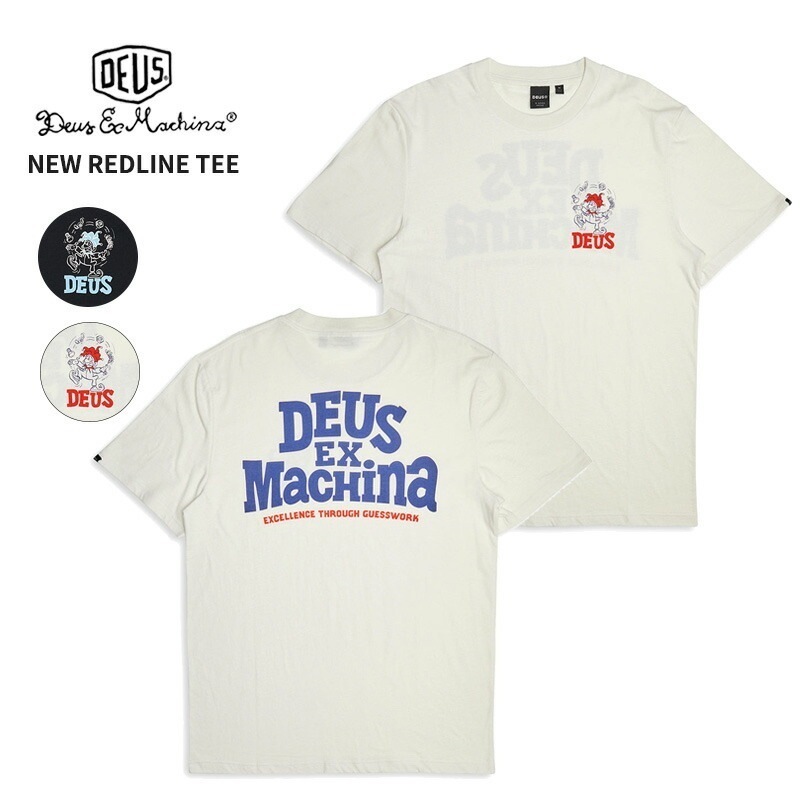 デウスエクスマキナ 半袖Tシャツ Deus EX Machina NEW REDLINE TEE メンズ Tシャツ dmp241261b