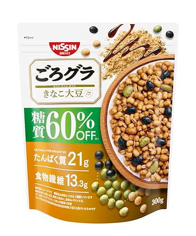 他サイト： 日清シスコ ごろグラ 糖質60%オフ きなこ大豆 300g×6袋の商品画像