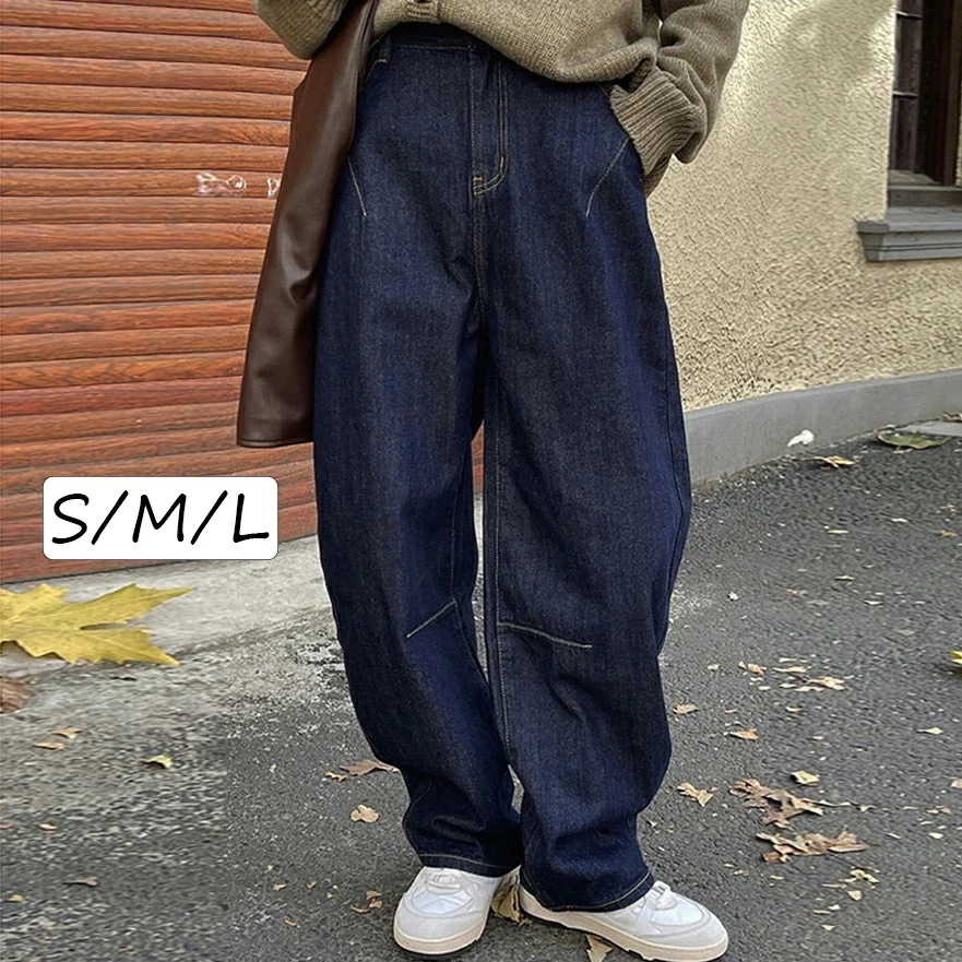 2026年初の販促デニム パンツ デニムパンツ レディース ワイドパンツ ワイド ジーンズ ジーパン ボトム 体型カバー ボトムス ズボン ゆったり 秋冬 着痩せ 美脚 通勤 ゆったり 上品 きれいめ