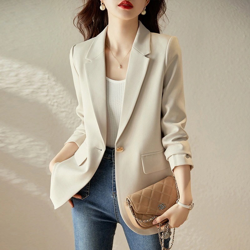 高級感 春秋 小柄 韓国ファッション スーツアウター スーツ 新作 アウター レディース アウターレディース 4色 6,291円