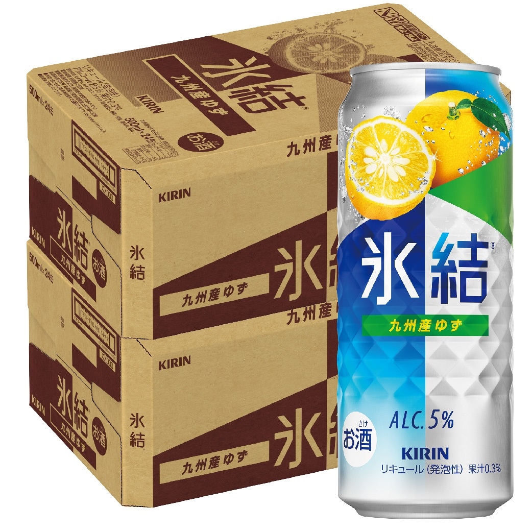 【送料無料】キリン 氷結 九州産ゆず 500ml2ケース/48本