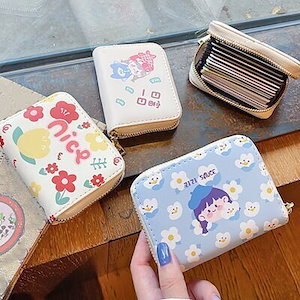 漫画可愛卡包潮流ファッション少女財布実用9箇カードカバー小ぶり小銭入れ高校生ミニ財布
