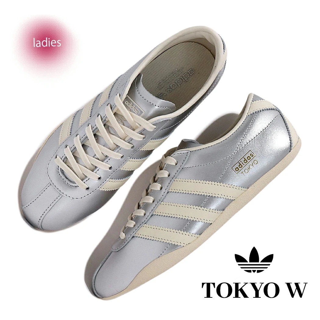 adidas アディダス TOKYO W トーキョ― スニーカー SILVER METALLIC ( シルバー 薄底 Y2K レトロ ウィメンズ レディース JQ0593 )