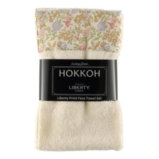 【倉庫直送】リバティプリント 今治フェイスタオル 2枚セット x 2個セット