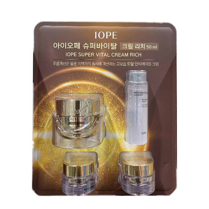 アイオペスーパーバイタルクリーム50ml + クリーム14ml(2個) + エッセンス48ml IOPE Super Vital Cream 50ml（クリーム＆エッセンス) [CC]