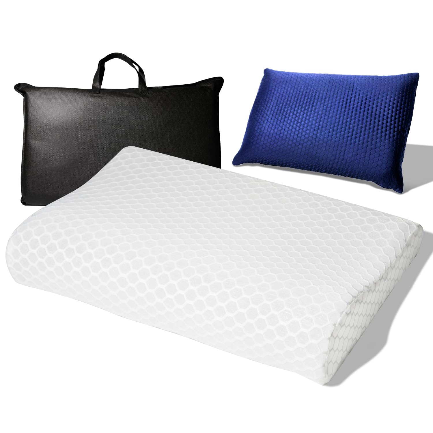 睡眠党 カバー付 ネイビー 高反発枕 ファイバー枕 快眠枕 安眠枕 まくら 低め 枕 首が痛くならない 人気 ファイバー枕 枕 通気性 丸洗いOK