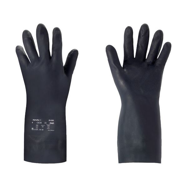 （まとめ） アンセル耐薬品手袋 アルファテック 29-500 Sサイズ ブルー 29-500-7 1双 [x5セット]