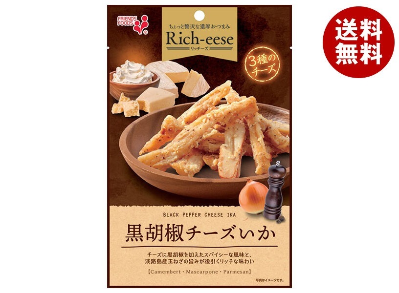 井上食品 Rich-eese(リッチーズ) 黒胡椒チーズいか 45g×10袋入×(2ケース)