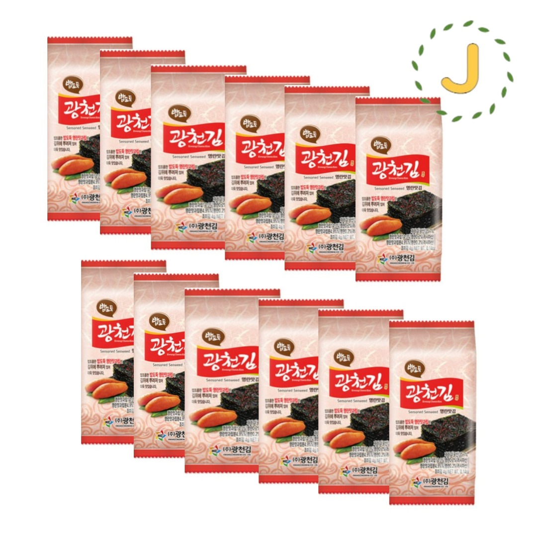 ご飯泥棒 明太子の味のり 36個（12個入り*3）/ 韓国ノリ / 韓国海苔 / 韓国食品 / 韓国料理 / 韓国 食品/ 韓国 食べ物 /韓国食材
