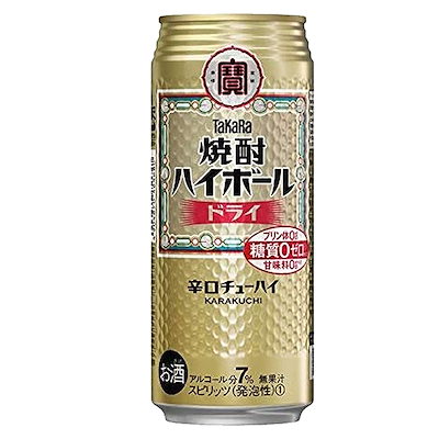 他サイト： チューハイ 宝 TaKaRa タカラ 焼酎ハイボール ドライ 500ml缶1ケース(24本)の商品画像