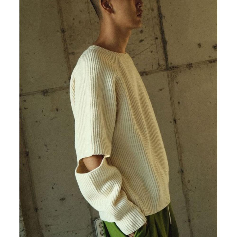 SCHISM INDUCING ELBOW STRIKERS SWEATER PEARL QB1KP01IV