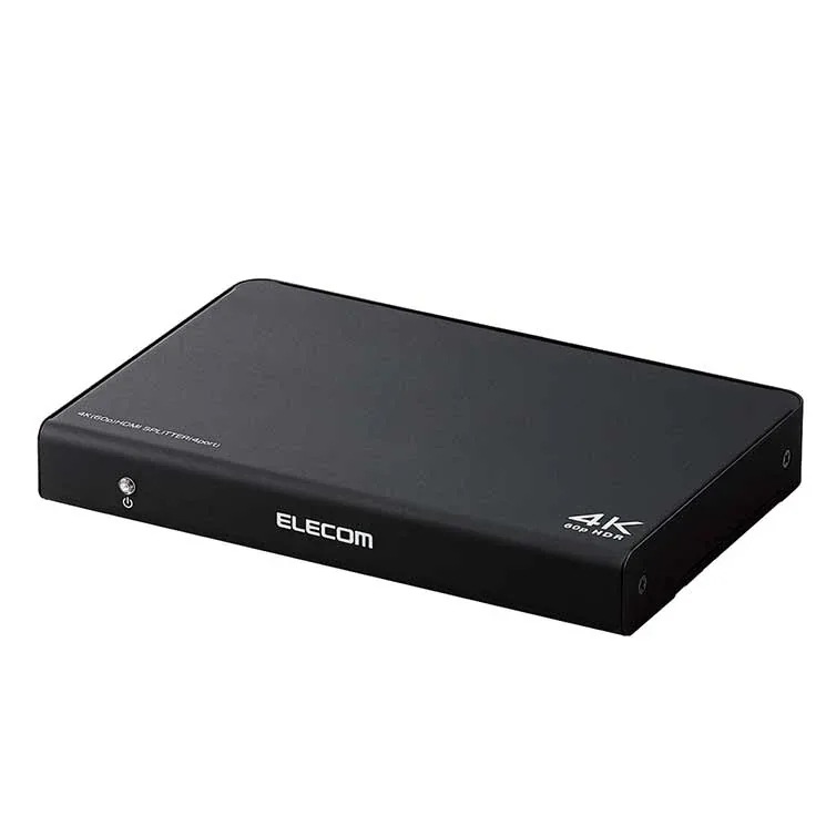 HDMI分配器 4K 60P 対応 1入力 4出力 スプリッター ブラック