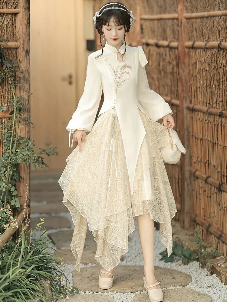 ロリータプリンセスドレス 秋冬 新年デイリー フラワーウェディング風 エレガント