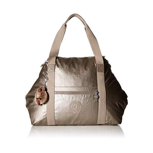 Kipling Women s Art Medium Tote， Metallic Pewter， One Size 並行輸入品