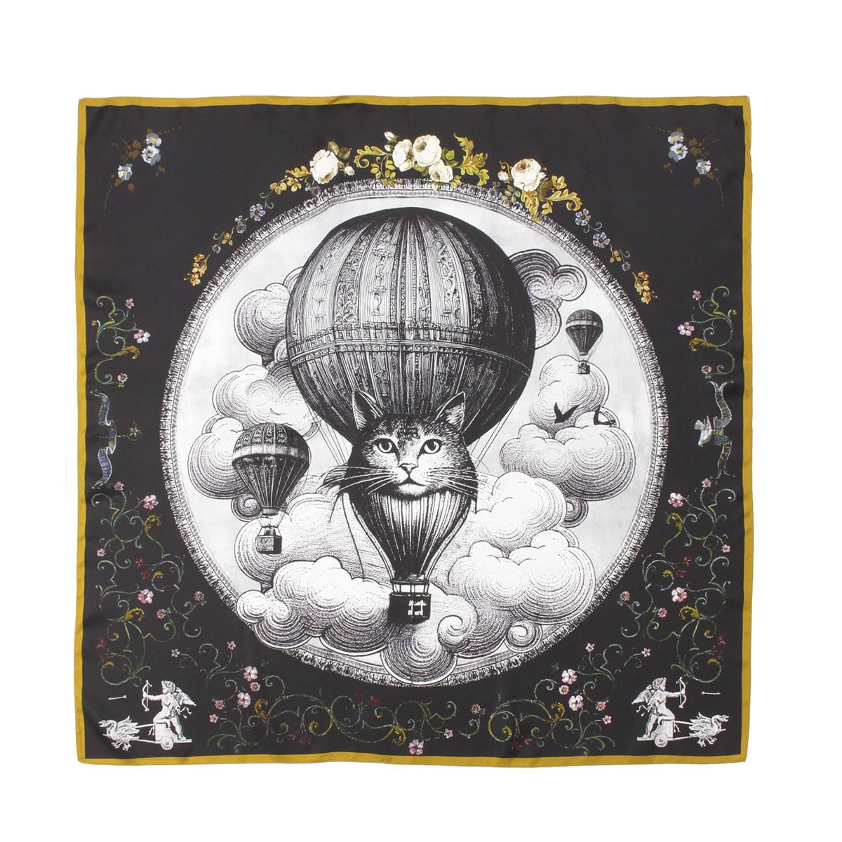 [ポール アンド ジョー ] [ムーンバット]PAUL&JOE ACCESSOIRES(ポール & ジョー) シルクスカーフ 気球 ブーケ 88cm×88cm スカーフ シルク 24-113-5217