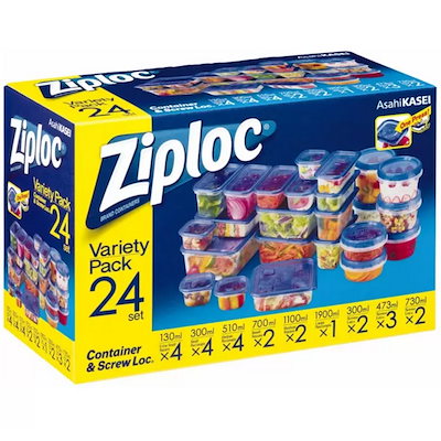 他サイト： ジップロックコンテナー 9種類 24個入り 韓国製の商品画像