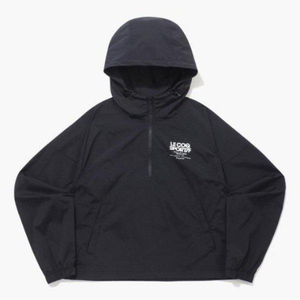 ウィンドブレーカー KQF QQ122OJK27-BLK ウィメンズ ストレッチ ウーブン カラーブロック アノラック / ブラック