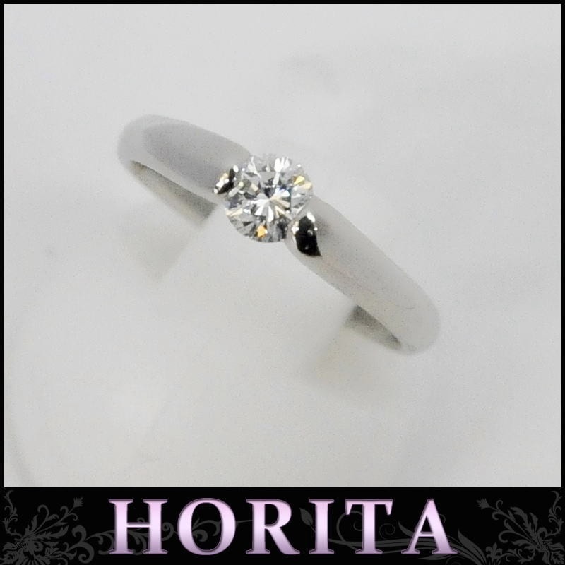 4℃ ﾀﾞｲﾔ立爪指輪 #8 D0.260ct G-VVS2-G ﾌﾟﾗﾁﾅ/Pt950 ﾚﾃﾞｨｰｽ 表記ｻｲｽﾞ#8 【中古】 (34919)