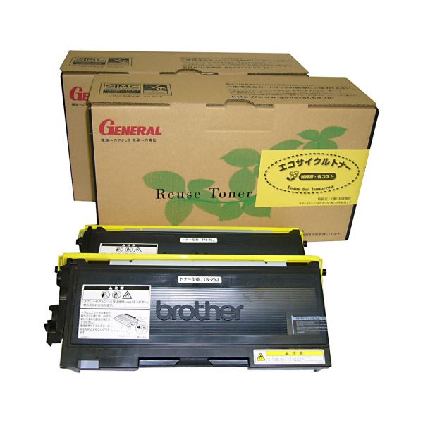 (まとめ）エコサイクルトナー TN-25Jタイプ限定2本セット 1個(×3セット)