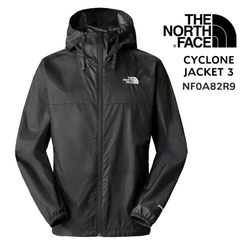 アウター CYCLONE サイクロン ジャケット メンズ ロゴ NF0A82R9 JK3 ブラック ライトジャケット ナイロンパーカー ブルゾン フルジップ パーカー 並行輸入品