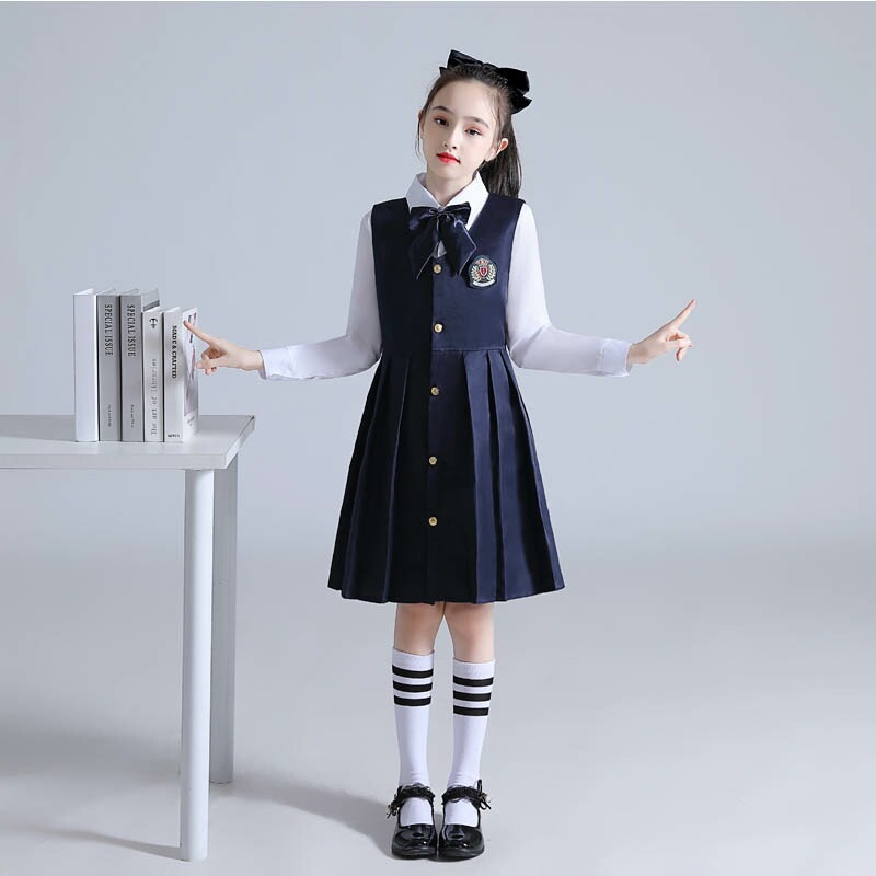 ワンピース アメリカ式 フォーマル洋式ドレス シンプル カジュアル ジュニア 学校 活動 演出 合唱団