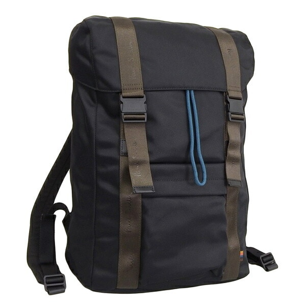 ポールスミス バッグ メンズ リュックサック アウトレット ブラック PSMB0156 PAUL SMITH
