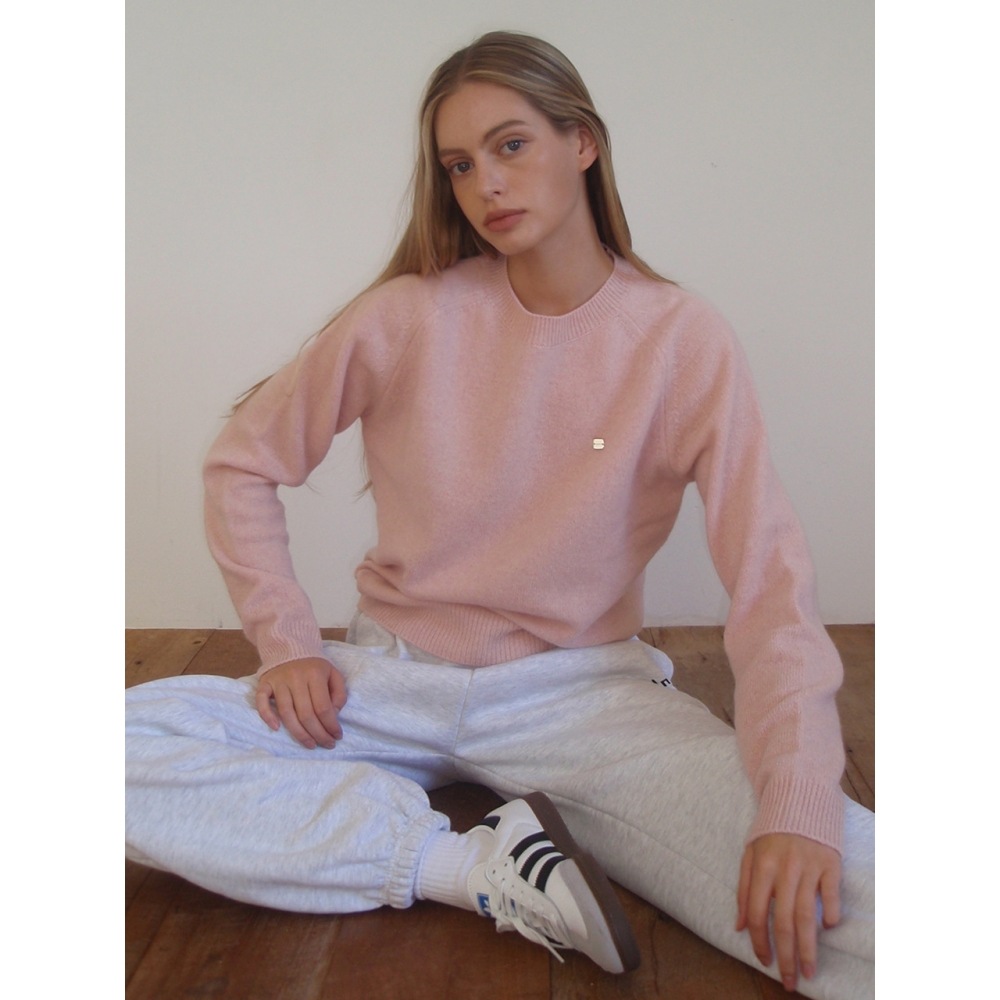 INJIACTIVE ベビーアルパカメリノウールセーターベビーピンク