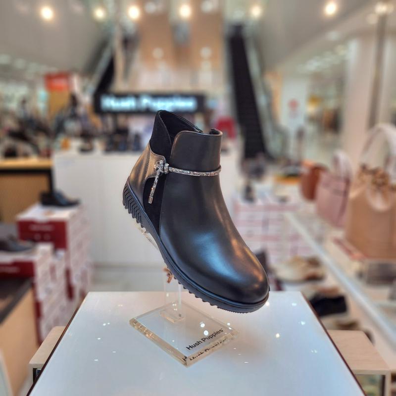 女性の足に優しい3cmコンフォートドレス起毛ジッパーアンクルブーツ3fr604-B