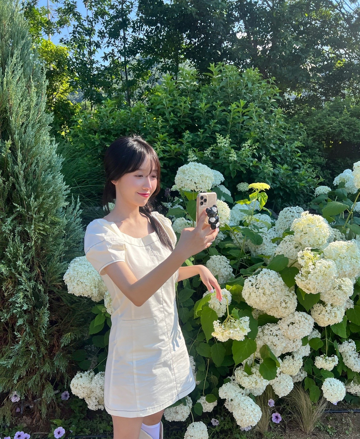 韓国スタイル 夏 新商品 ステッチ ミニ パフ オフショルダー ワンピース かわいい 半袖ワンピース 彼女ルック