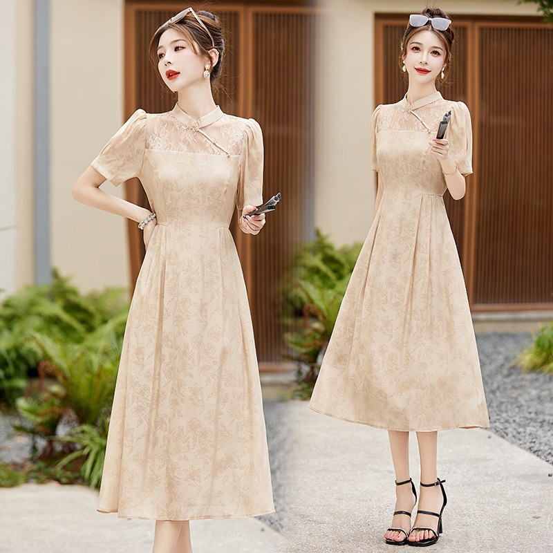 新しい中国風国民風婦人服改良版チャイナドレス若いスタイルハイエンド絶妙な気質スカート女性の夏