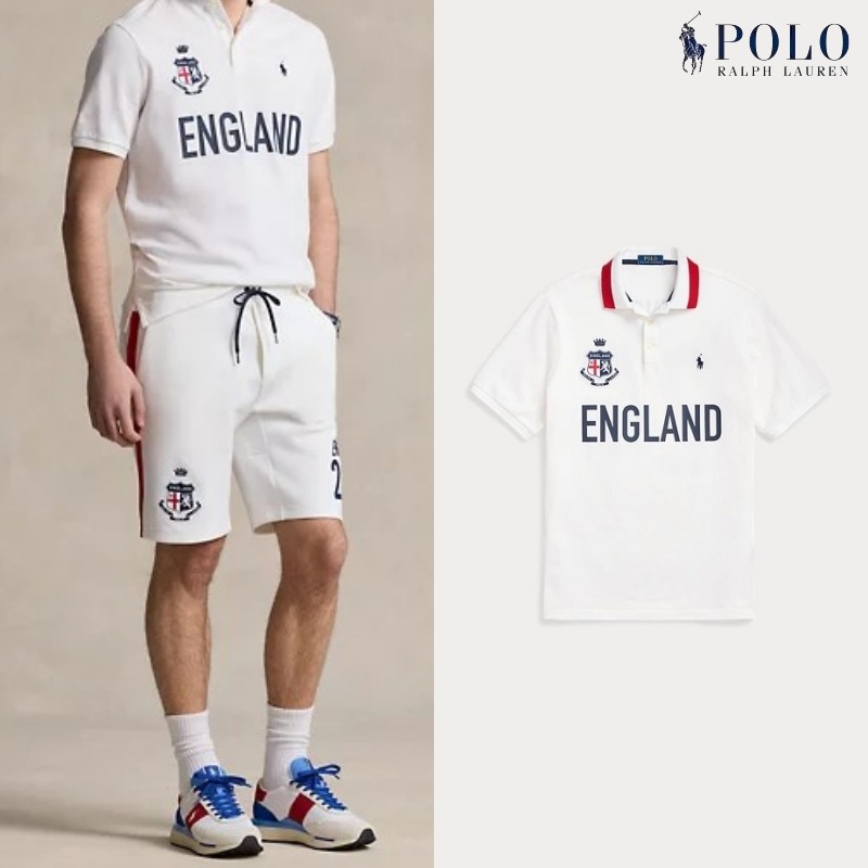 [ポロラルフローレン] クラシックフィット イングランド ポロシャツ / WHITE