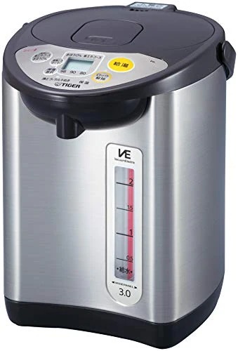 サイズ：3.0L タイガー魔法瓶(TIGER) 電気ポット 省スチーム 節電タイマー VE 保温 と