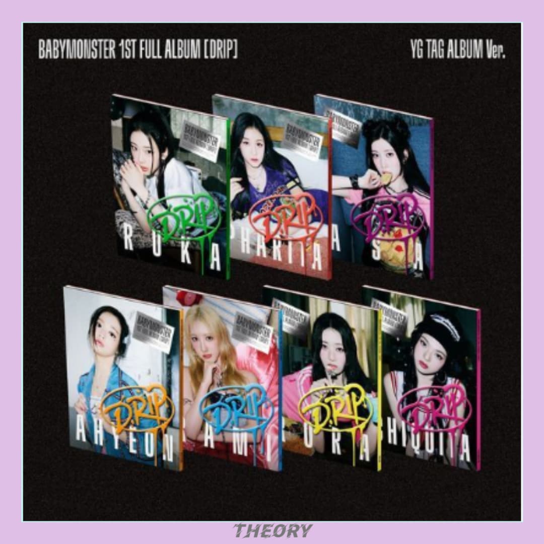 [7種1セット] BABYMONSTER 1st FULL ALBUM [DRIP] (YG TAG ALBUM Ver.)