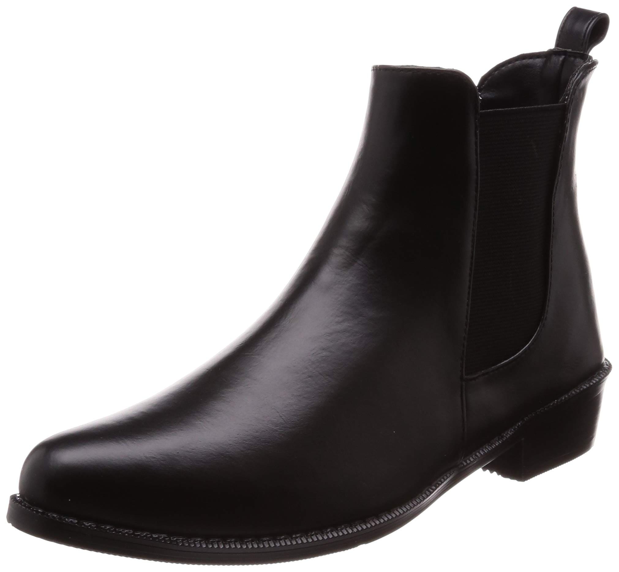 [オリエンタルトラフィック] レインショートブーツ 長靴 R-0009 レディース ブラック 25.0~25.5 cm E