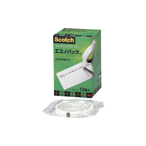 （まとめ） 住友スリーエム スコッチ(R)メンディングテープ エコノパック(TM)製品 （大巻）巻芯径76mm MP-12 12巻入 (×2セット)