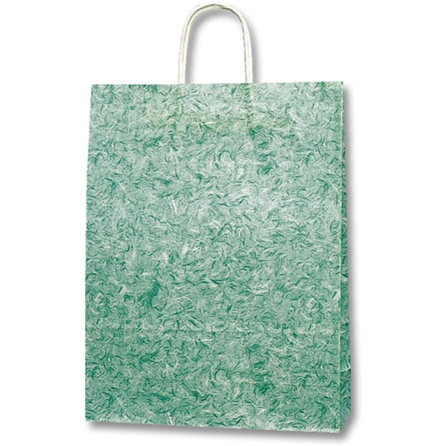 （まとめ買い）シモジマ HEIKO 手提げ紙袋 25チャームバッグ 25CB 2才 雲竜 緑 50枚 幅320xマチ115x高410mm 003230100 [x3セット]