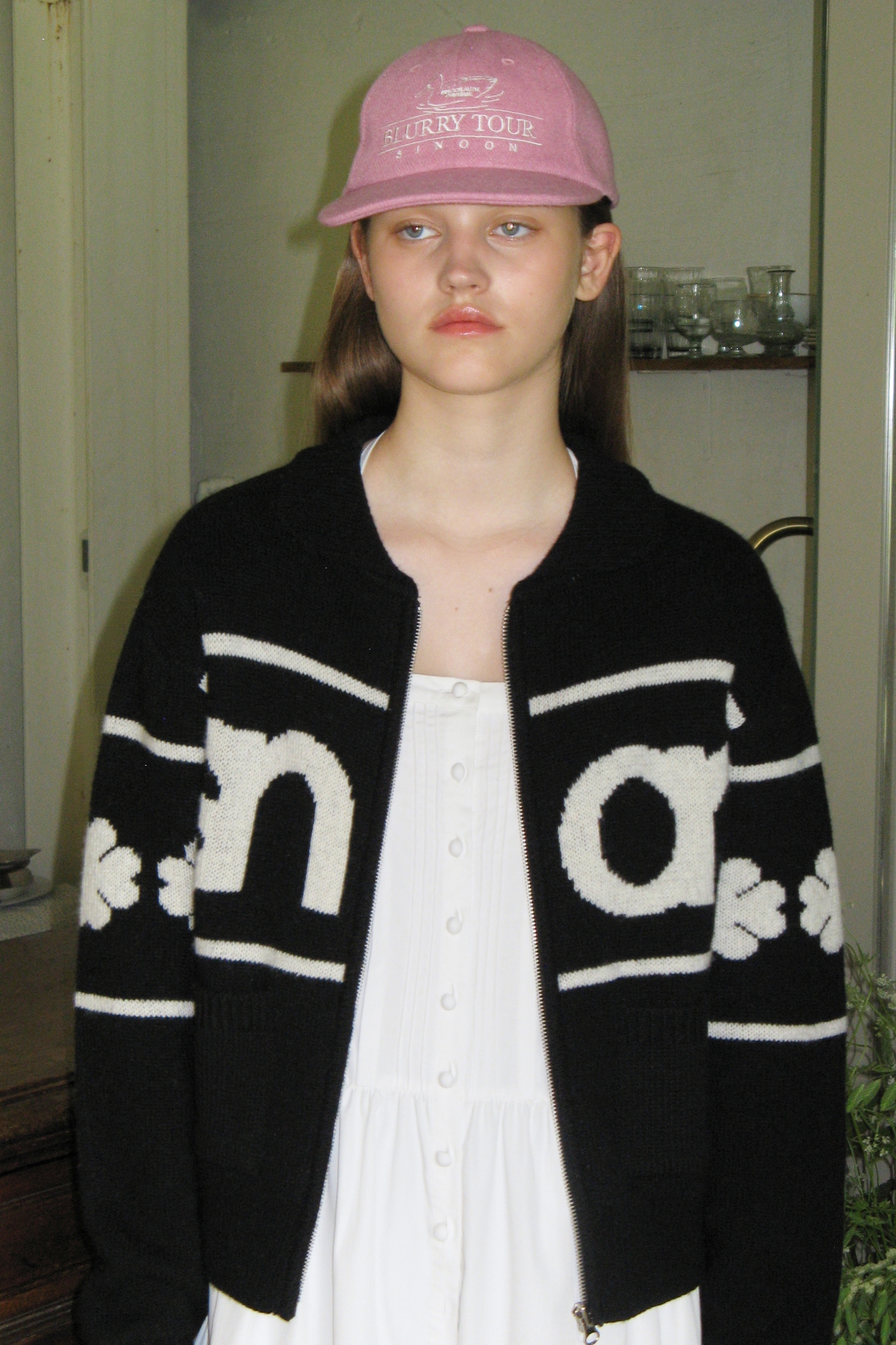 【SINOON】 LOGO KNIT ZIP-UP : 3COLOR