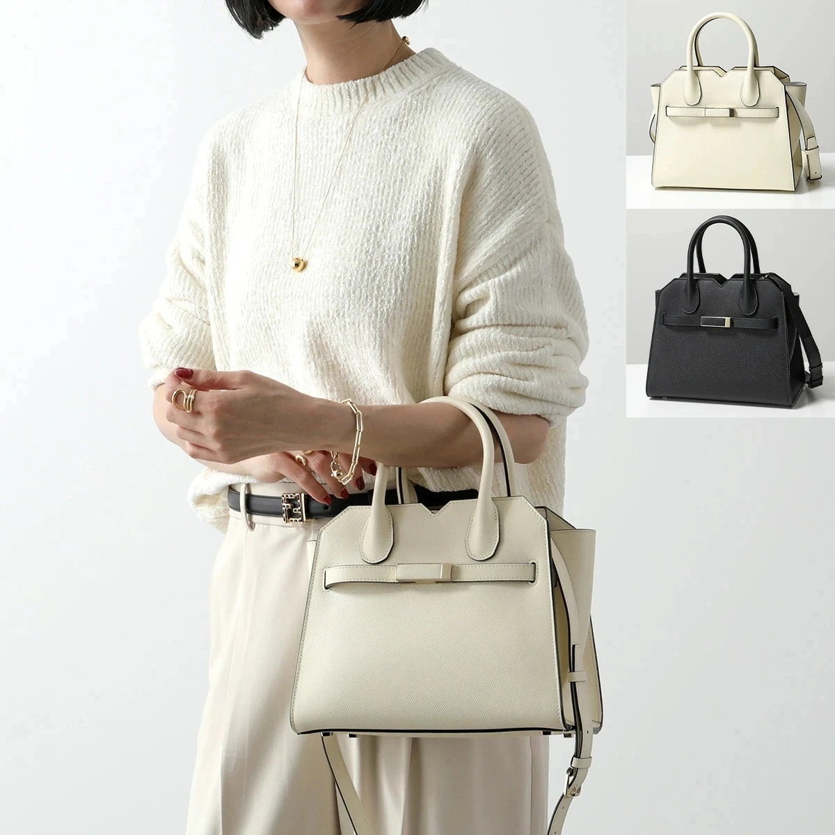 Valextra ヴァレクストラ ハンドバッグ MILANO MINI ミラノ ミニ WBMI0006010LOC99 レディース ショルダーバッグ レザー 鞄 カラー2色 WBMI0006010LO