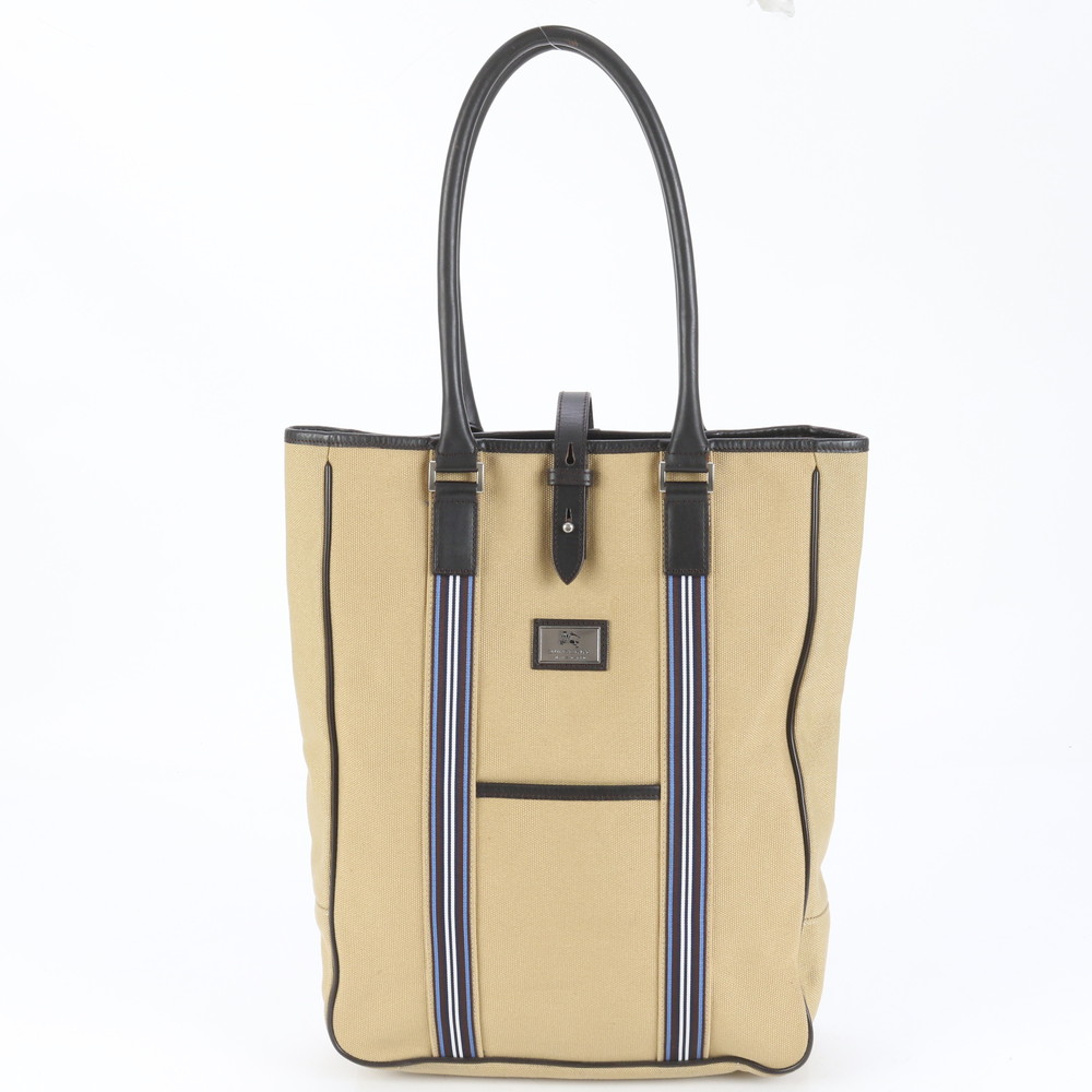 美品 レザー×キャンバス トート バッグ ショルダー ビジネス 通勤 書類鞄 A4 メンズ ERE CP28-3 中古