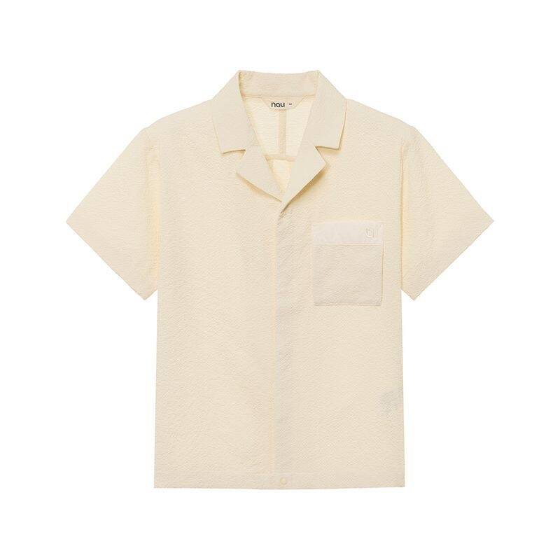 Nau キッズ シーサーカー 半袖シャツ Lemon 496464