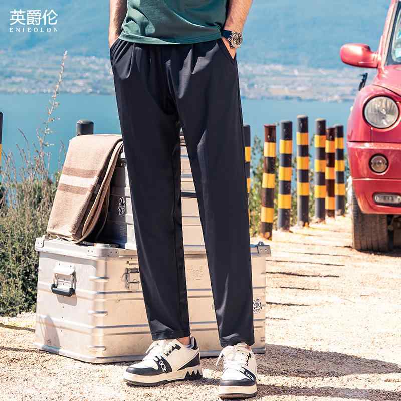 メンズ パンツ ボトムス ズボン ロング スウェット 薄手 速乾 スリム カジュアル 普段使い アウトドア スポーツ ワーク 外出 メンズ 夏