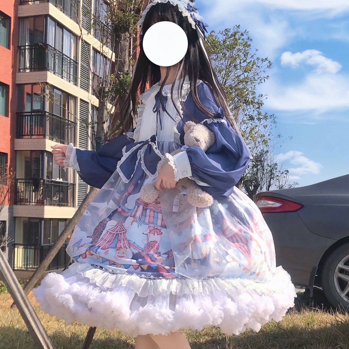 ロリータ ロリータドレス 冬のワンピース 全アイテム+ヘアバンドオリジナルロリータスカート甘可愛いロリータワンピース
