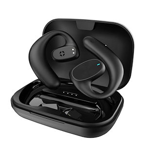 Bluetooth5.0 スポーツ向け Hi-Fi IPX5防水 骨伝導イヤホン ワイヤレスイヤホン イヤホン 耳掛け式 両耳通話 チタン合金