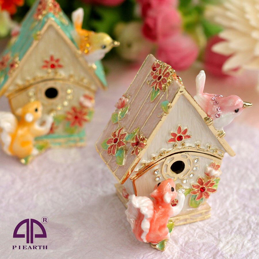 【正規品】 バードハウス 小鳥の巣箱 ジュエリー ボックス 宝石箱 東京銀座PICALS 12-ex480