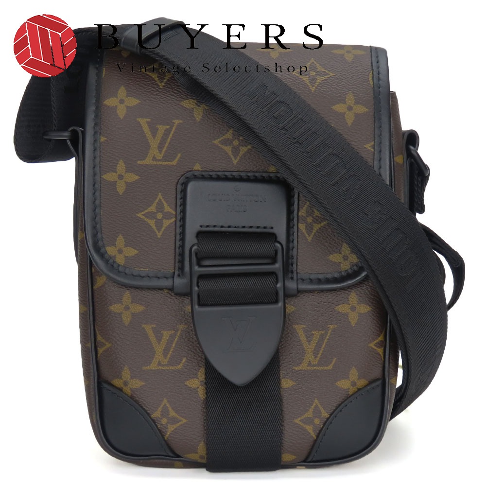 中古 ショルダーバッグ アーチー・メッセンジャー M46442 モノグラムマカサー ブラウン ブラック 斜め掛け カジュアル おしゃれ メンズ 男性