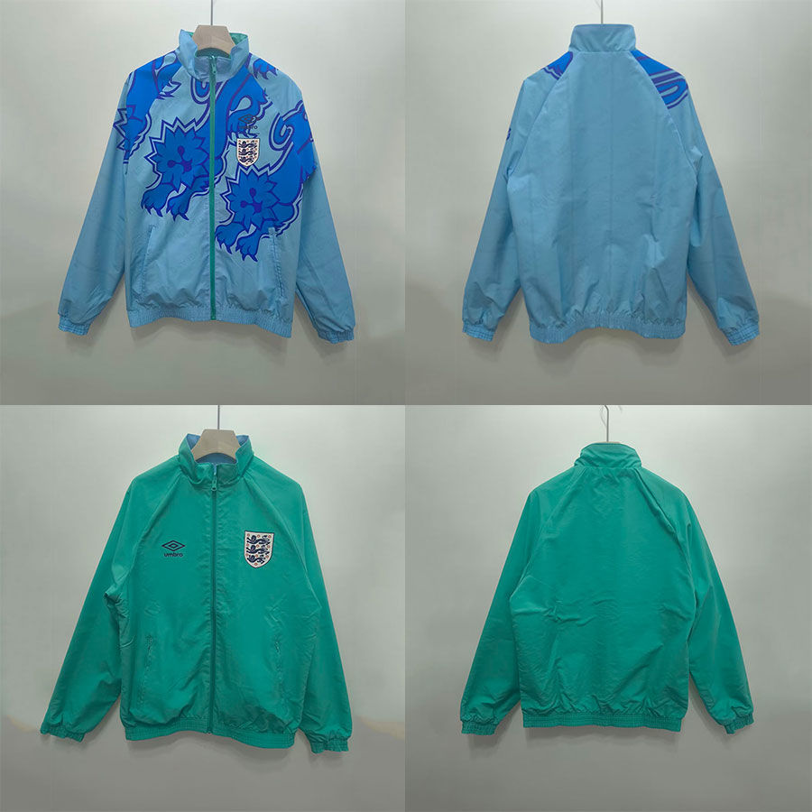 1992イギリスのトレーニングスーツ外観の服のジャージ男子長袖の長袖のジャケット両面ウィンドブレイカーのユニフォーム秋とウィンタースポーツ