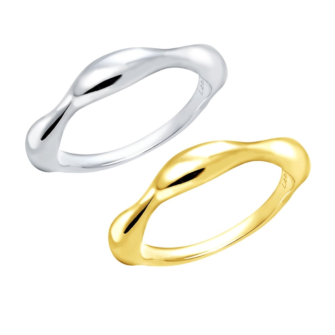 ピンキーリング レディース シルバー925 シルバー イエローゴールド ニュアンスデザイン sv925 リング 指輪