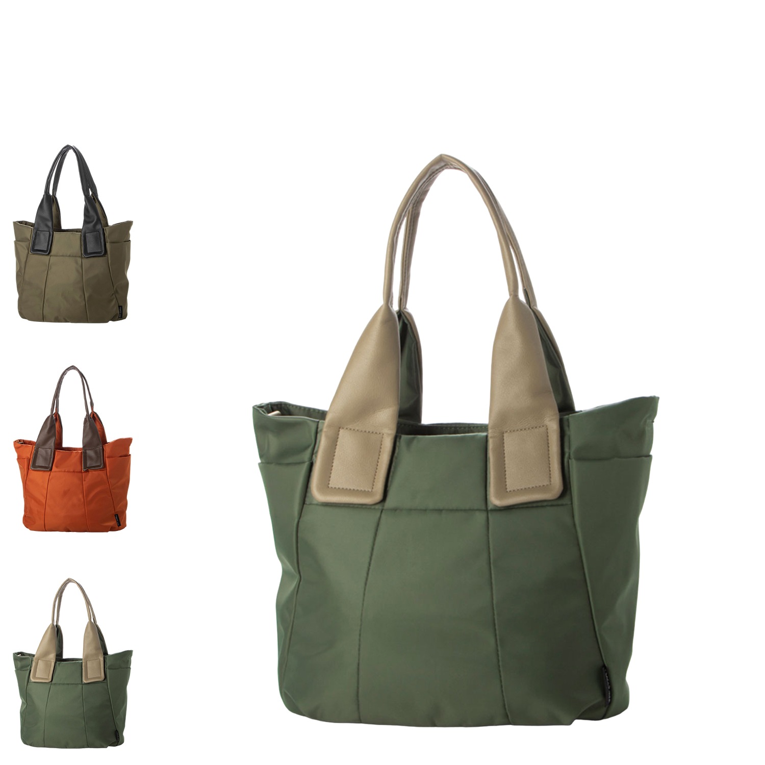 トートバッグ ショルダー レディース ファスナー付き 斜めがけ ナイロン 2WAY Mサイズ YV015-02