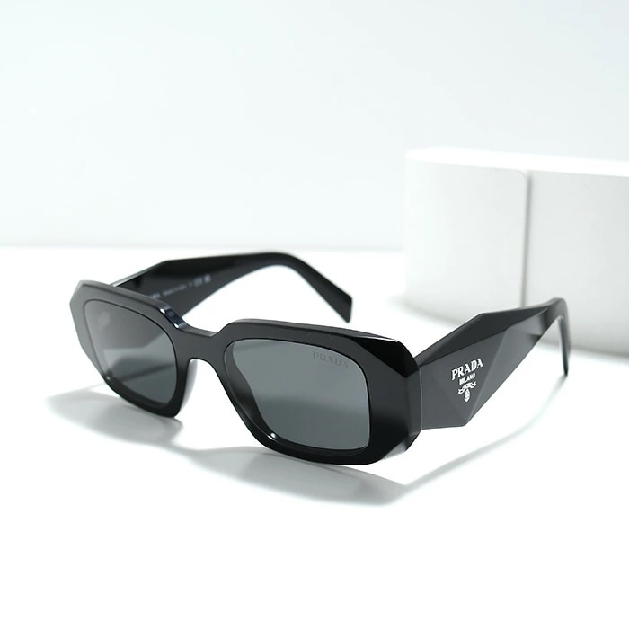 シンボル サングラス PR 17WS メンズ ユニセックス アセテートサングラス トライアングルロゴ UVカット 幾何学的デザイン レクタングル